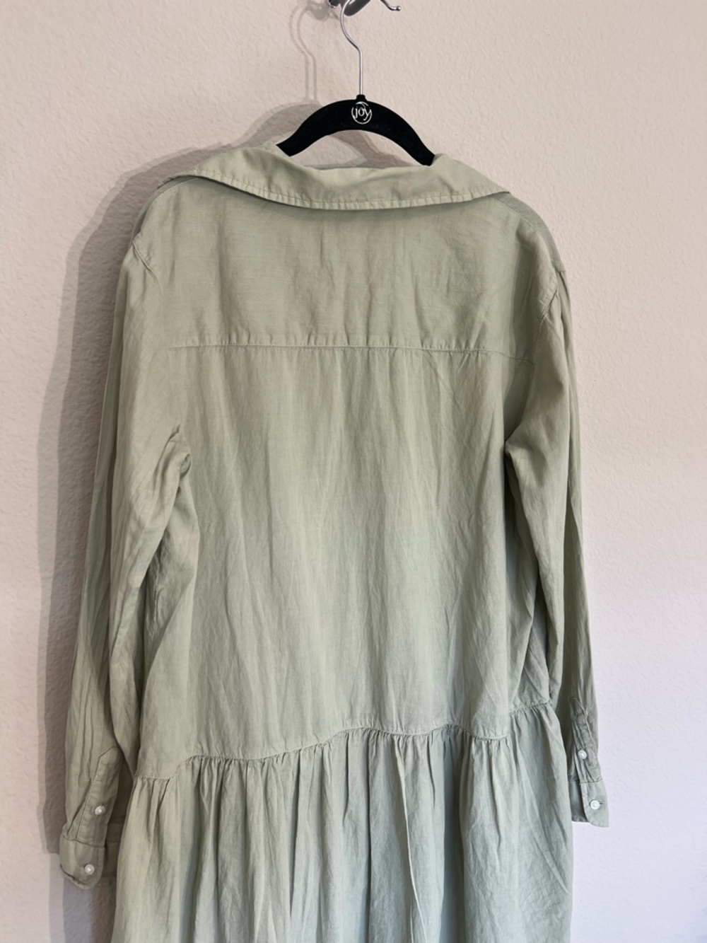 Frank & Eileen Grayson changemaker dress lightweight cotton relaxed green S - Picture 10 of 13